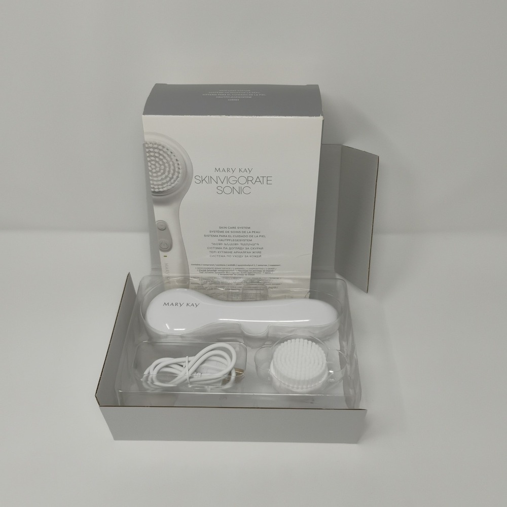Mary Kay Skinvigorate Sonic Skin Care System Facial Cleansing Brush Open Box New